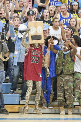 Image: Sky View Super Fans dressed up for the game and the Channel 5 KSL Sports Beat crew.