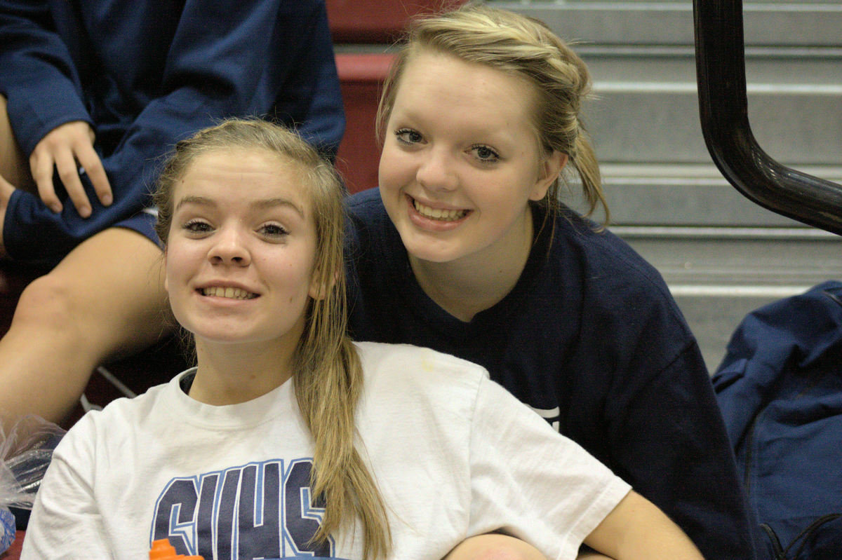 Image: Shelby Valdez &amp; friend enjoying the game