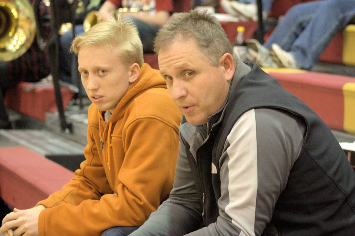 Image: Dannika Webb’s Father and Brother watching the action