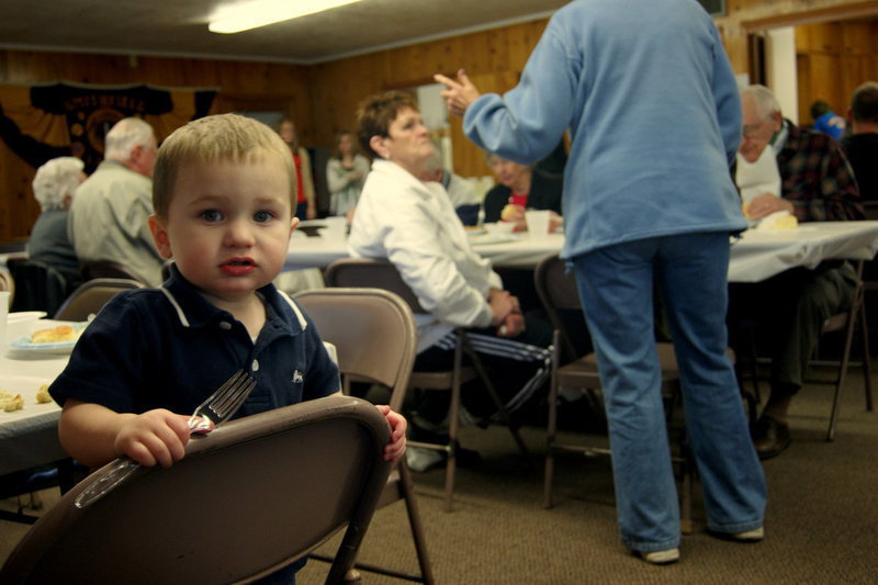Image: It’s not only the adults who enjoy the Lion’s Club annual spaghetti dinner.
