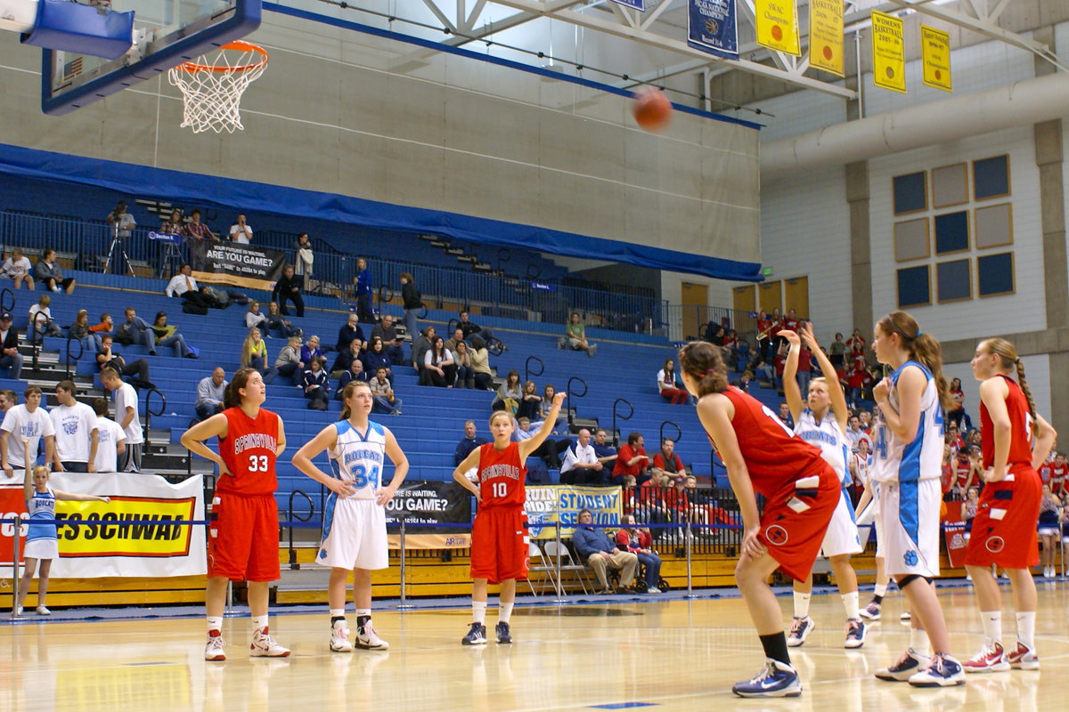 Image: Dannika Webb (#5) with a foul shot