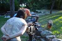 Image: Filming Brutus — Brutus being filmed by Firefly Productions
