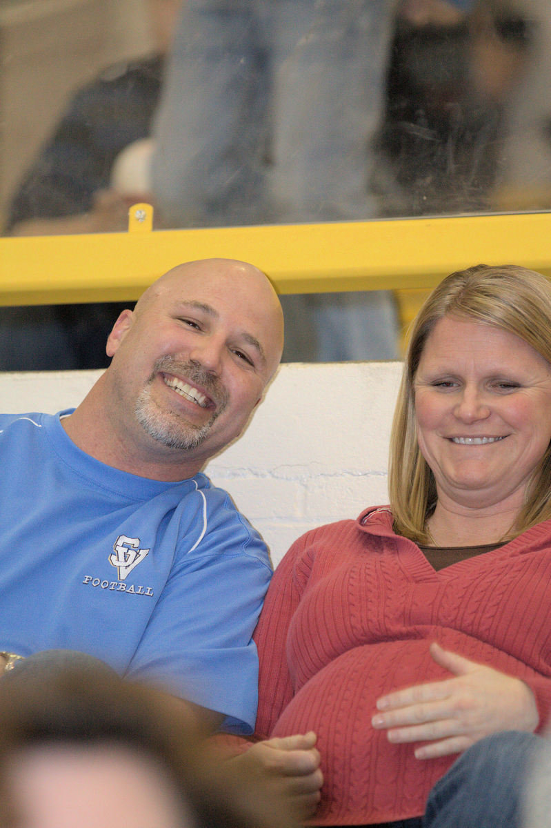 Image: Mr. &amp; Mrs. Scott Hunt, enjoying the game