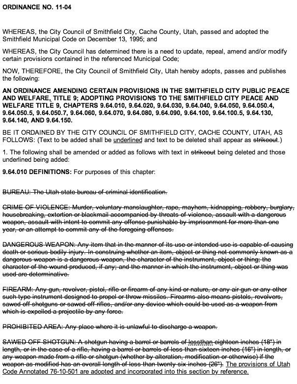 Image: Proposed changes to weapons ordinance, part 1