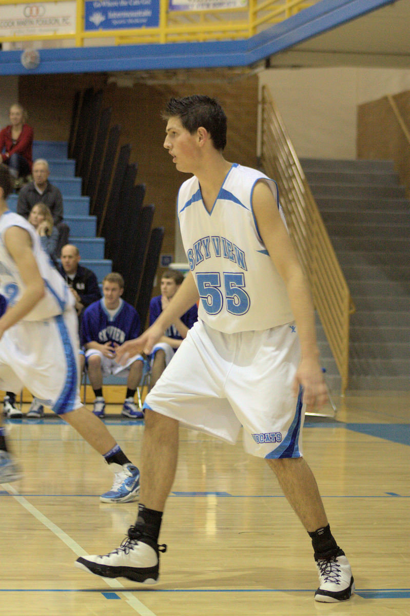 Image: Riley Jensen (#55) — Defending the post