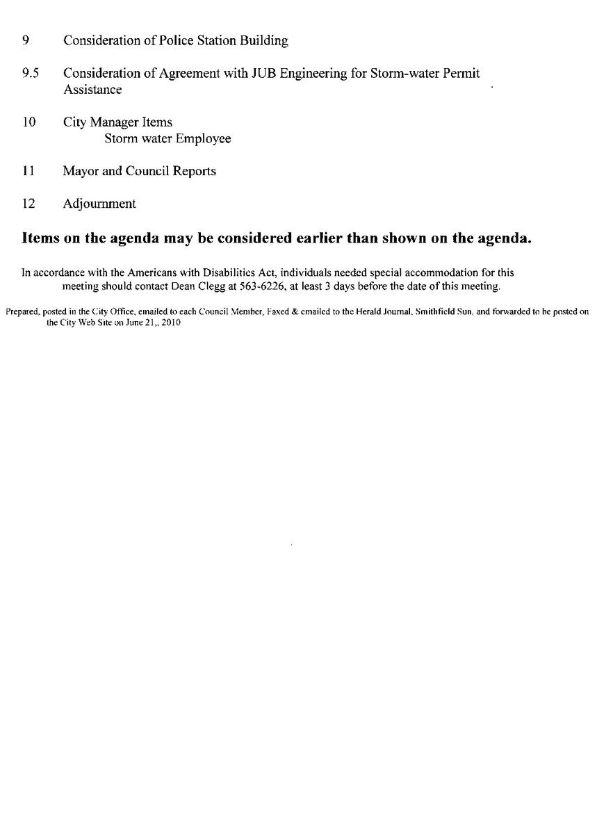 Image: Agenda page 2