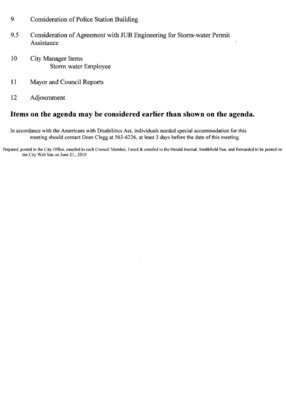 Image: Agenda page 2