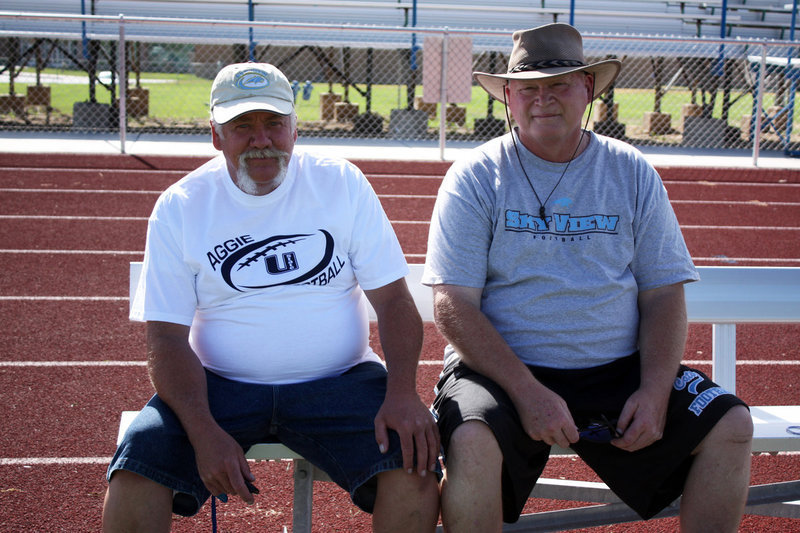Image: Manager and Photographer — Equipment Manager Mike Mikkelsen and Team Photographer Bud Covington