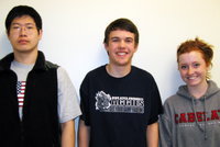 Image: Seniors — Seniors Shawn Chen, Corey Warren, and Wendy Howells — Sky View High School’s March 2010 students of the month