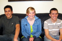 Image: Senior Students of the Month — Luis Patino, Brooke Lindhardt and Boone Hansen were February 2010’s Sky View senior students of the month.