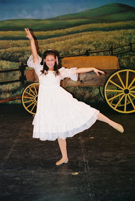 Image: Dance — Taylor Valdez dancing as Laurey Williams in the dream sequence.
