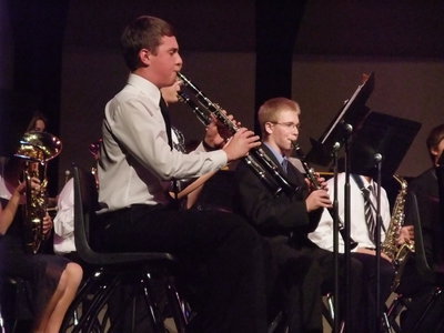 Image: Concert band — The clarinet section of the Concert Band.