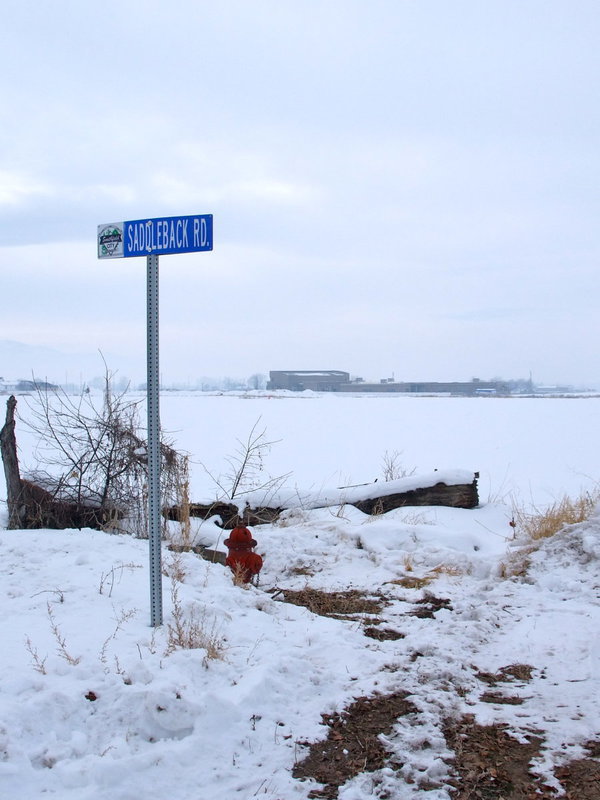 Image: Walking access — On the east side of the new Smithfield elementary, there are no roads or walking paths. Access is only from 100 North or from Saddleback Road.