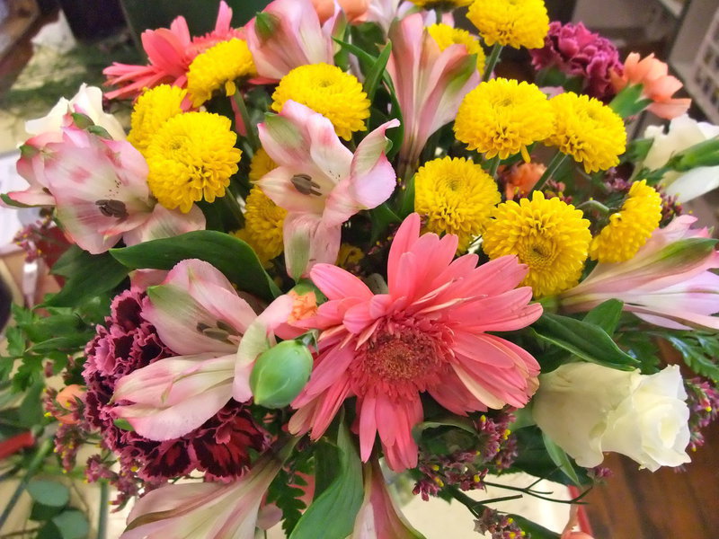 Image: Flowers — A flower arrangement from Every Bloomin’ Thing in Smithfield.