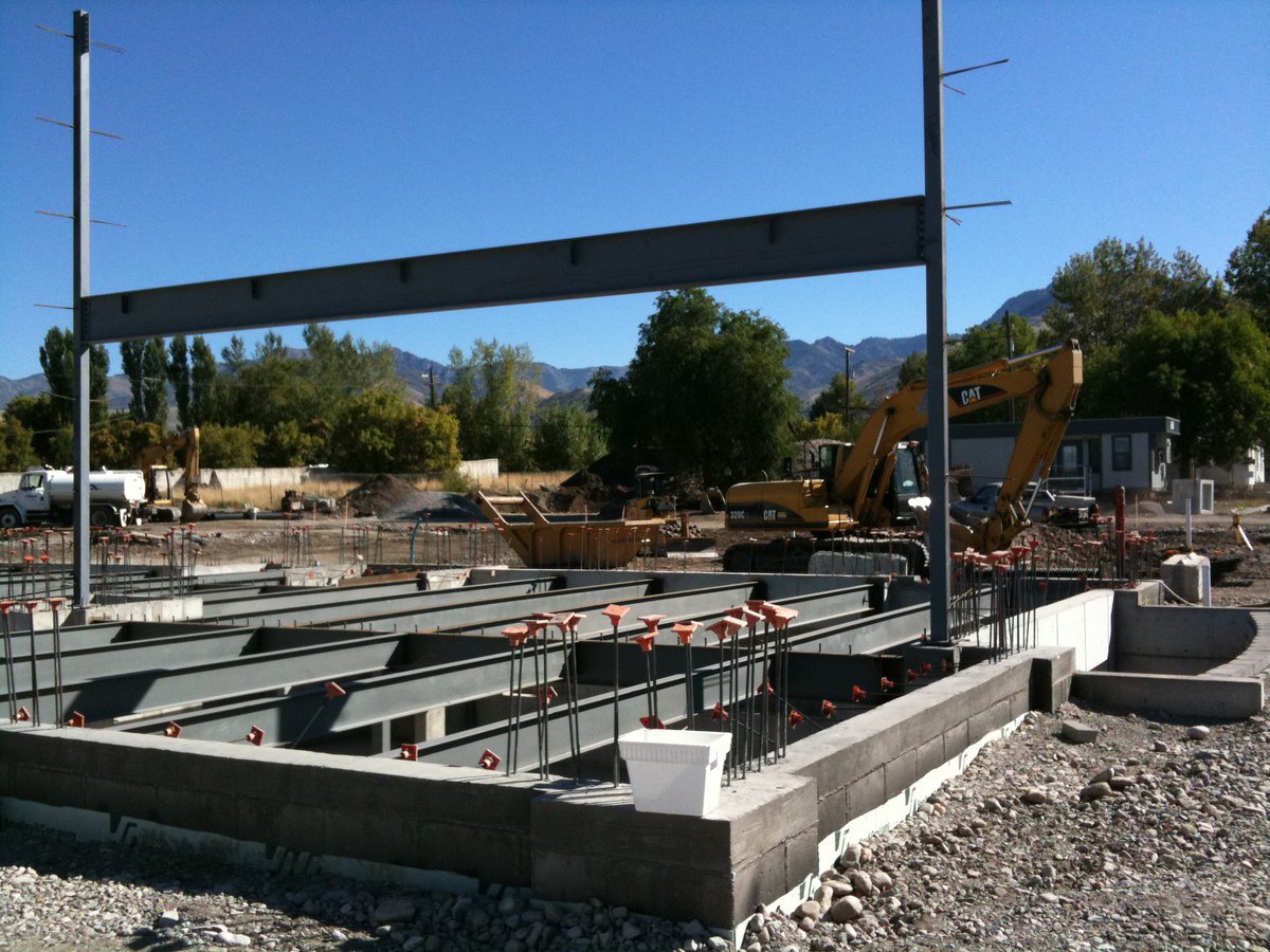 Image: New city hall — The new Smithfield City Hall under construction.