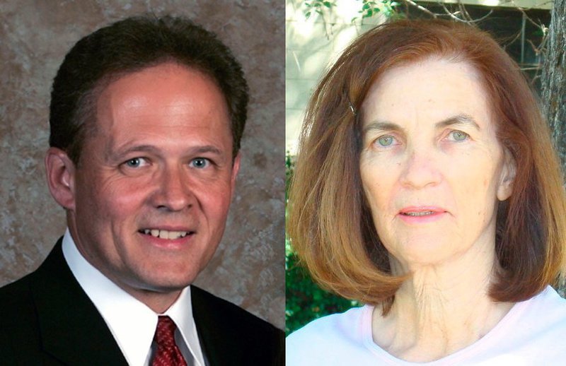 Image: Mayor candidates — Smithfield mayoral candidates Darrell Simmons and Jeanne Winn Layne.