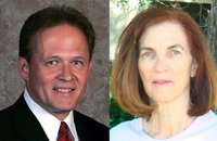 Image: Mayor candidates — Smithfield mayoral candidates Darrell Simmons and Jeanne Winn Layne.