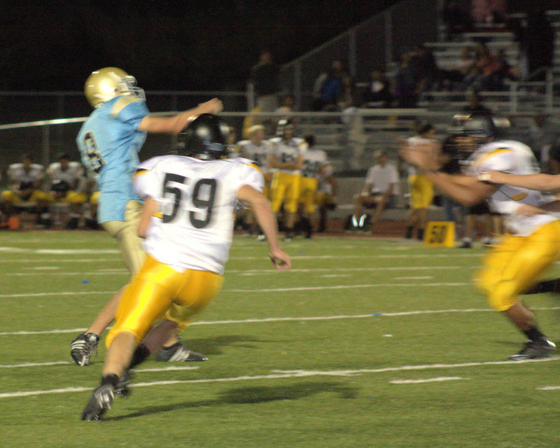 Image: Carver touchdown — Nick Carvers unleashes the final touchdown pass