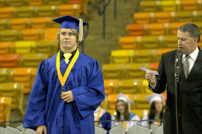 Image: Chet Anderson is announced as a graduate in the class of 2011