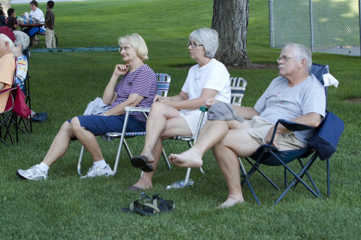 Image: Concert goers enjoy the show.