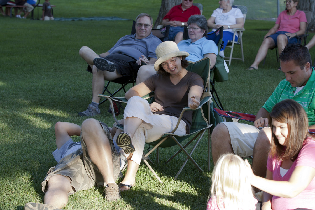 Image: Many families enjoyed Linton’s music.