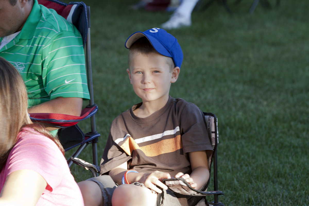 Image: This young man enjoyed the show.