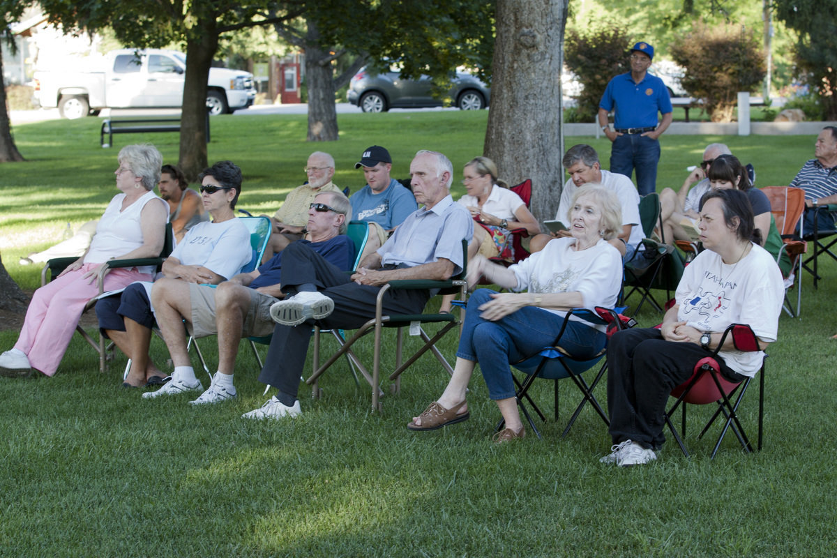 Image: Concert goers enjoy the show.