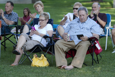 Image: Concert goers enjoy the show.
