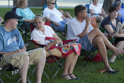 Image: Concert goers enjoy the show.