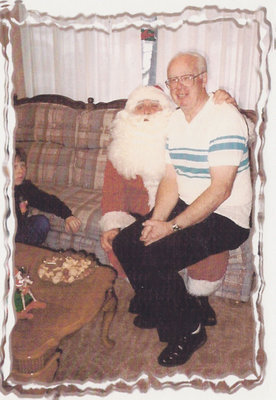 Image: Lonnie Loveday: On Santa’s lap at Christmas Time