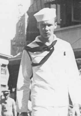 Image: Lonnie Loveday: As a young service man in the Navy. Stationed aboard the U.S. Enterprise, “The Fighting Lady.”