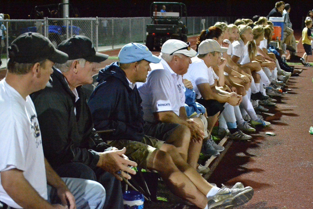 Image: Sky View bench watches game unfold.