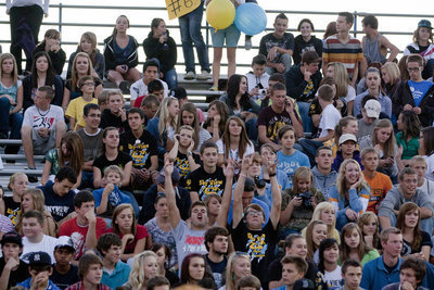 Image: Student body enjoys the game.
