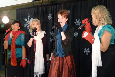 Image: Lillium performed popular Christmas songs all evening.