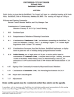Image: Smithfield City Council Agenda, January 23, 2013.