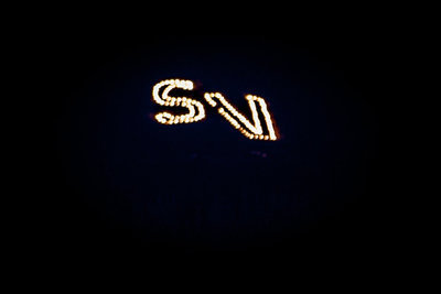 Image: The SV lit for homecoming